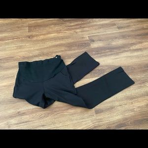 Black Maternity Pants with Pocmets